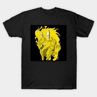 esquilax rabbit hunger of fire ecopop kaiju beast art T-Shirt